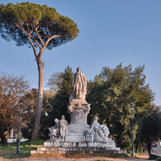 borghese villa park, rome, italy
