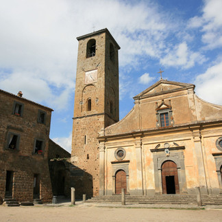 church in Civita di Bagnoregio, italy