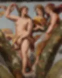 Raphael’s decorations of Villa Farnesina in Rome, Italy