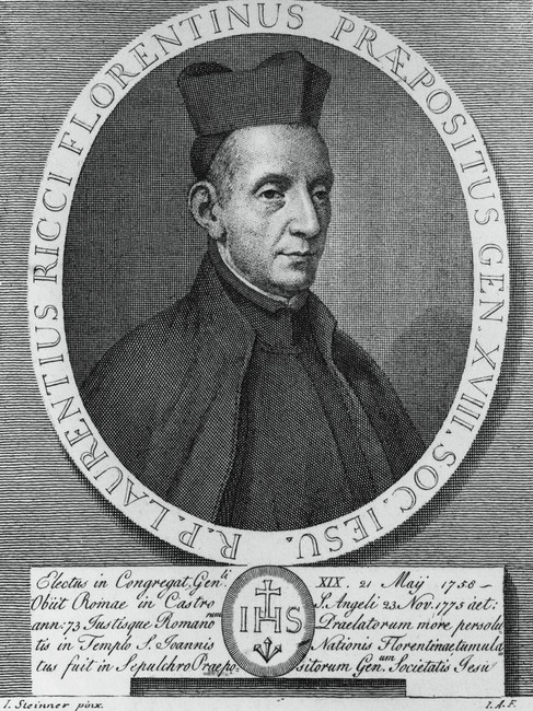 Portrait of General Father Lorenzo Ricci 