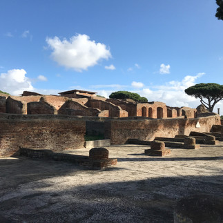 ruins at ostia antica