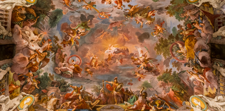 frescoe-on-ceiling-borghese-gallery-rome-italy